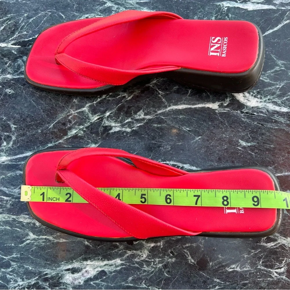 INS Red Platform Sandals
